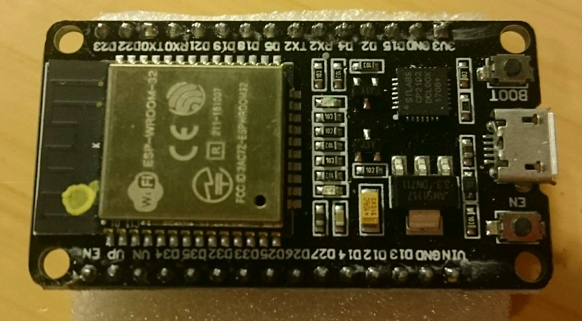 As a microcontroller, I used DOIT ESP32 DevKitV1(1) that I had at hand ...