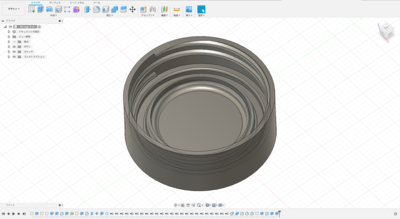 fusion360 人気 キャップのギザギザ